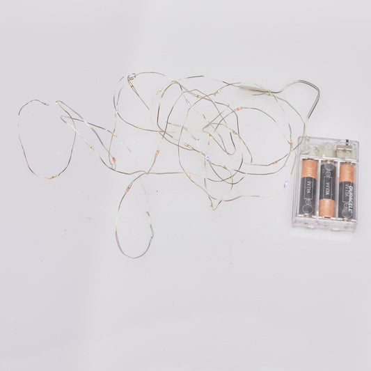 Battery-Operated LED Light String – Multicolor, 40 Lights